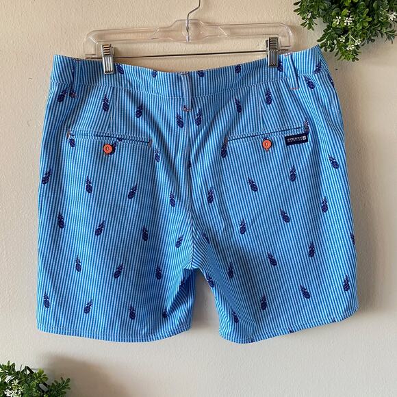 Sperry blue pineapple swim and boat shorts size 38 - Picture 4 of 6